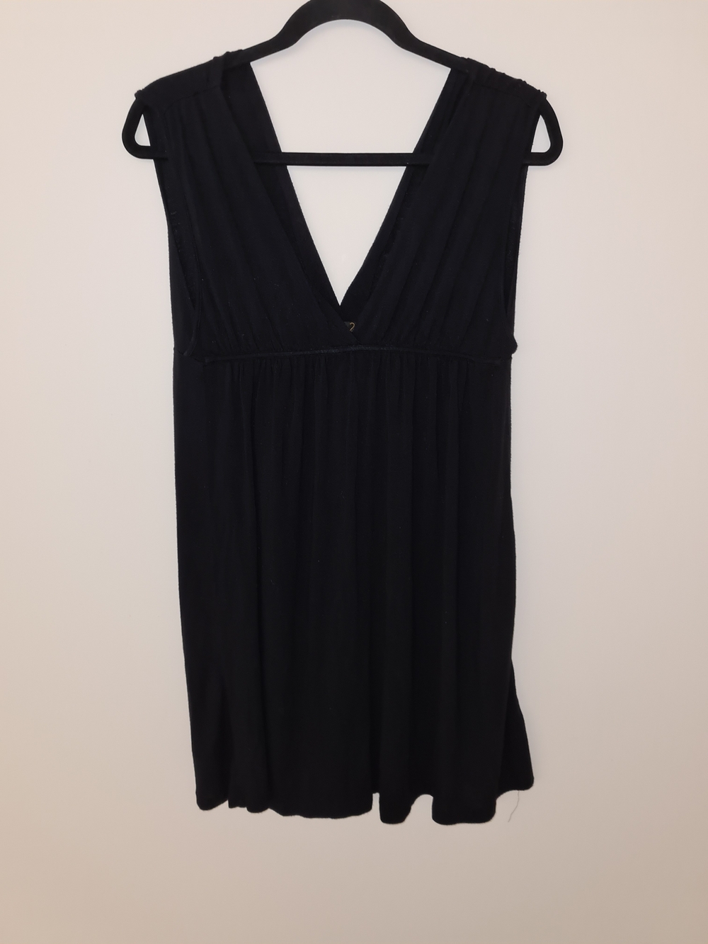 Forever 21 Black Sleeveless Deep V-Neck Dress Size Large
